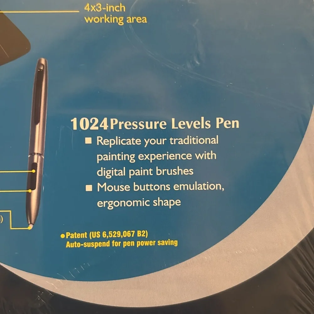 DigiPro | 4”x3” Drawing Tablet NIB | USB Port DVD-ROM Drive Free Tablet Software